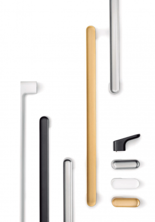 Maner pentru mobila Luv, finisaj nichel periat, L 330 mm [1]