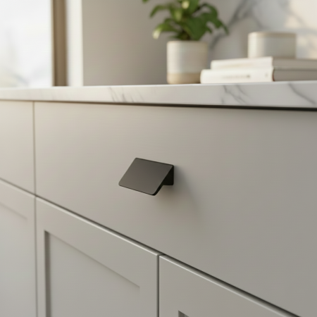 Maner pentru mobila Luz, finisaj negru cobalt, L:50 mm [3]