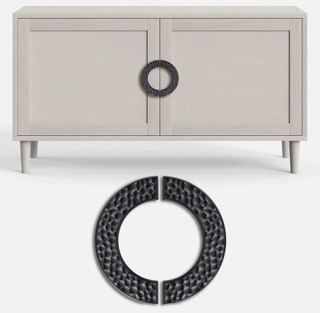 Maner pentru mobila Melis, finisaj negru mat CB, 128 mm [3]