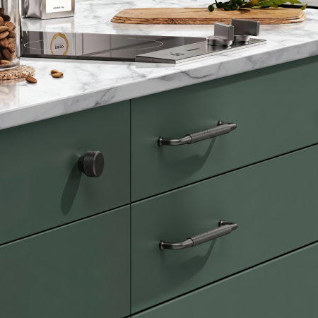 Maner pentru mobila Mesh, finisaj negru mat anodizat, L:204 mm [2]