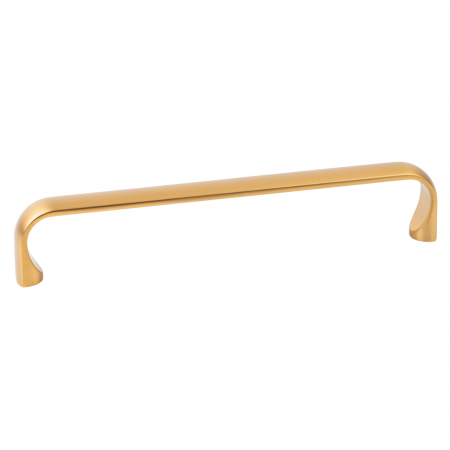 Moderne - Maner pentru mobila Miig, finisaj alama cava periata, L:168 mm