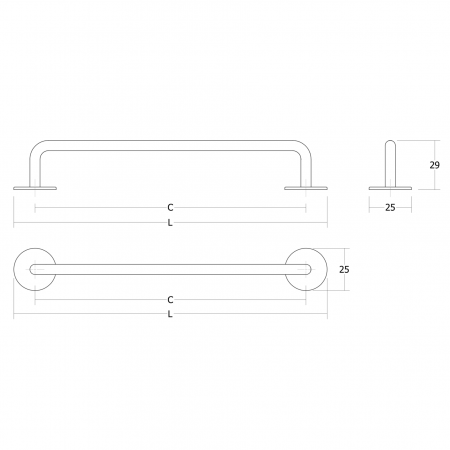 Maner pentru mobila Milano Viefe, finisaj albastru midnight, L:185 mm [6]