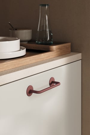 Maner pentru mobila Milano Viefe, finisaj rosu volcano, L:121 mm [2]