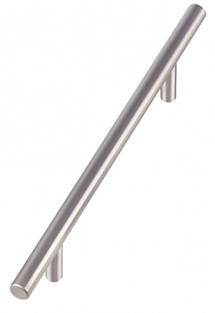 Moderne - Maner pentru mobila Mirko, finisaj otel inoxidabil, L:187 mm