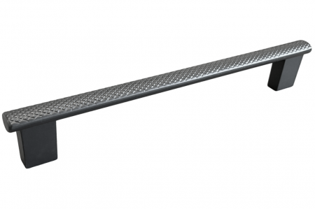Moderne - Maner pentru mobila Moleto, finisaj negru cobalt, L:186 mm