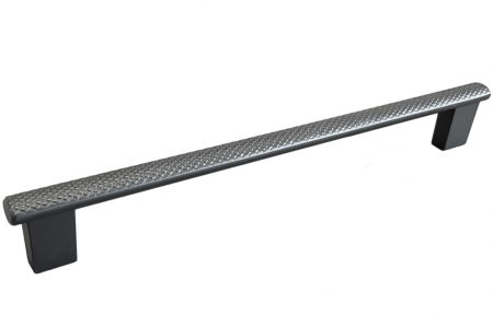 Moderne - Maner pentru mobila Moleto, finisaj negru cobalt, L:348 mm