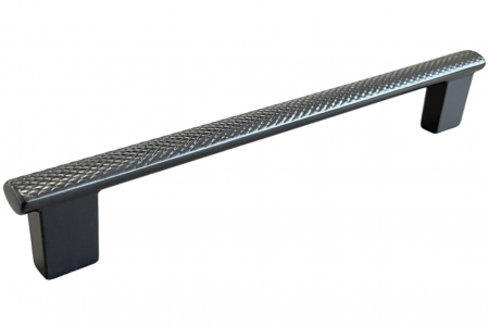 Moderne - Maner pentru mobila Moleto, finisaj negru grafit, L:186 mm