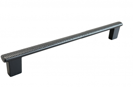 Moderne - Maner pentru mobila Moleto, finisaj negru grafit, L:348 mm