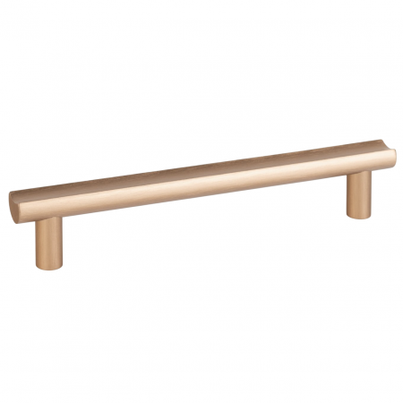 Moderne - Maner pentru mobila Moon, finisaj alama cava periata, L:193 mm