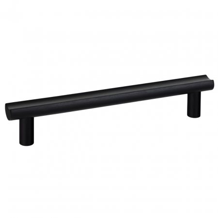 Moderne - Maner pentru mobila Moon, finisaj negru periat, L:193 mm