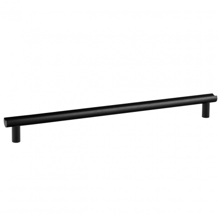 Moderne - Maner pentru mobila Moon, finisaj negru periat, L:353 mm