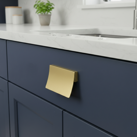 Maner pentru mobila Naldo, finisaj auriu, L:78 mm [3]