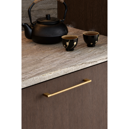 Maner pentru mobila Nexx, finisaj alama cava periata, L:180 mm [2]