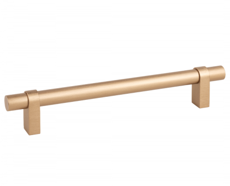 Moderne - Maner pentru mobila Nobb, finisaj alama cava periata, L:244 mm
