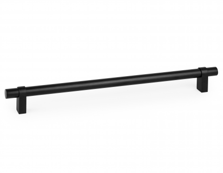 Moderne - Maner pentru mobila Nobb, finisaj negru periat, L:372 mm
