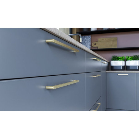 Maner pentru mobila Nyxa, finisaj auriu periat GT, L:330 mm [4]