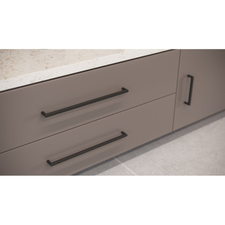 Mâner pentru mobilă Nyxa GTV, negru mat GT, L: 138 mm [4]