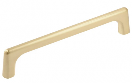 Moderne - Maner pentru mobila Octavio, finisaj auriu periat  GT, L:139 mm