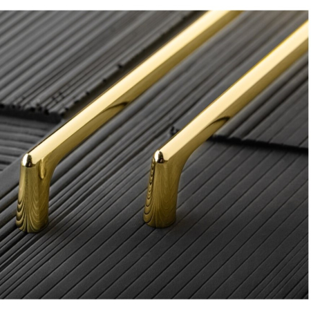 Mâner pentru mobilă Octavio GTV, auriu lucios GT, L: 330 mm [2]