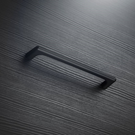 Mâner pentru mobilă Octavio GTV, negru mat GT, L: 330 mm [1]