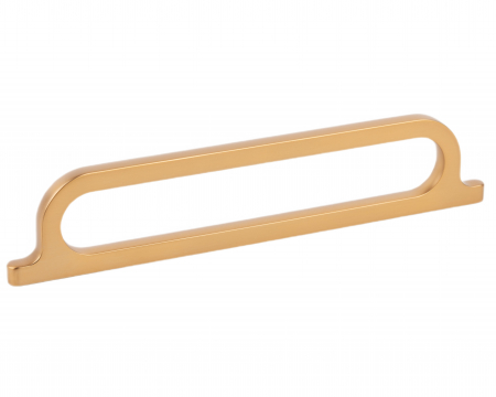 Manere si butoni - Maner pentru mobila Omega, finisaj alama cava periata, L:190.5 mm