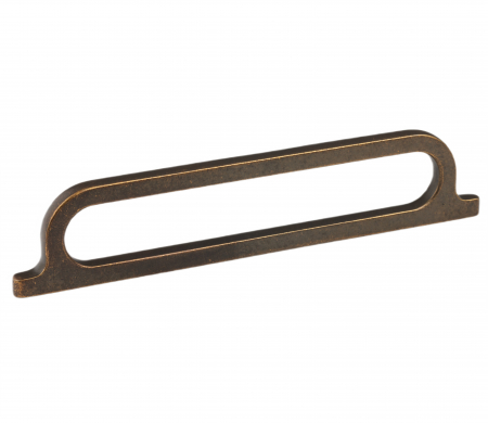 Moderne - Maner pentru mobila Omega, finisaj alama rustica, L:190.5 mm
