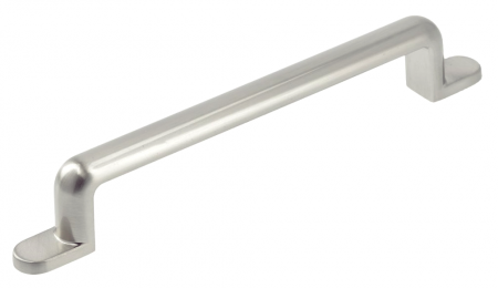 Moderne - Maner pentru mobila Otto, finisaj otel periat GT, L:166 mm