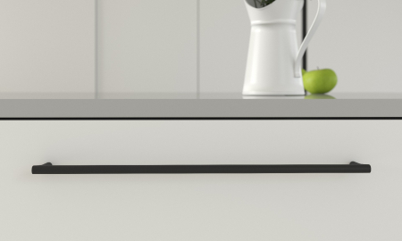 Maner pentru mobila Oval NV, finisaj negru cobalt, L:337 mm [3]
