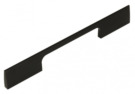 Moderne - Maner pentru mobila Peak, finisaj negru periat, L 250 mm
