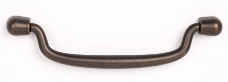 Maner pentru mobila Pendant, finisaj alama antichizata, L:138.4 mm [0]