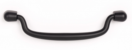 Maner pentru mobila Pendant, finisaj negru mat, L:138.4 mm [0]