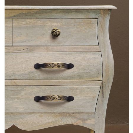 Maner pentru mobila Provence, finisaj alama rustica periata, L:154 mm [2]