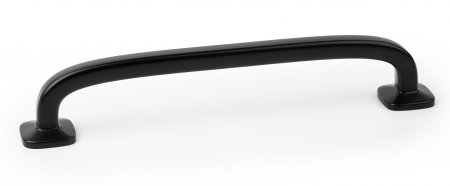 Moderne - Maner pentru mobila Quart Big, finisaj negru mat, L: 183.4 mm