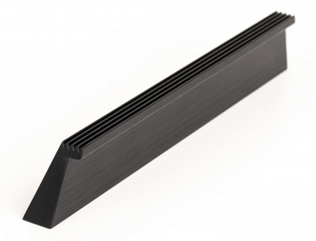 Moderne - Maner pentru mobila Rail, finisaj negru periat, L 180 mm