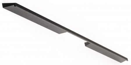 Moderne - Maner pentru mobila Rail, finisaj negru periat, L 600 mm