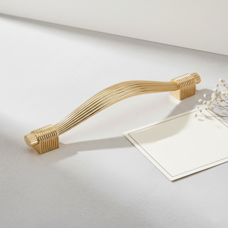 Maner pentru mobila Reed, finisaj auriu lucios, L:163 mm [3]