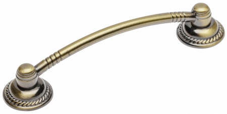Clasice si vintage - Maner pentru mobila Rennes, finisaj alama antichizata GT, L:121 mm