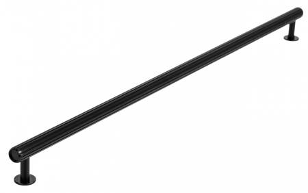 Moderne - Maner pentru mobila Rille, finisaj negru periat, L 510 mm
