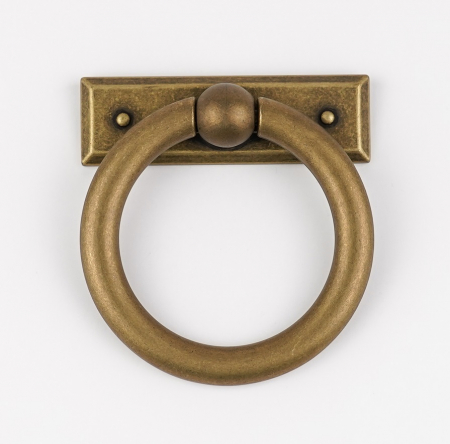 Maner pentru mobila Ring Bar, finisaj alama antichizata CB, Ø:75 mm [1]