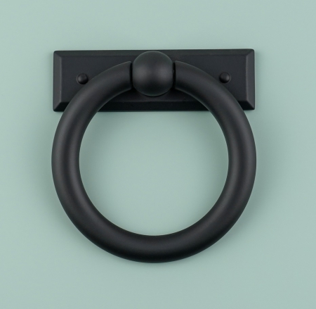 Maner pentru mobila Ring Bar, finisaj negru mat CB, Ø:75 mm [4]