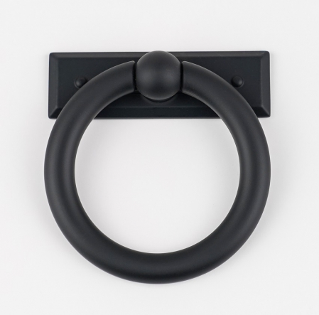 Maner pentru mobila Ring Bar, finisaj negru mat CB, Ø:75 mm [1]