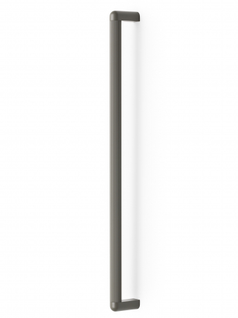 Manere si butoni - Maner pentru mobila Riss Big, finisaj gri muschi, L:502 mm