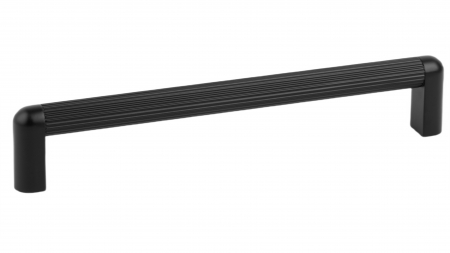 Manere si butoni - Maner pentru mobila Riss Mini, finisaj negru mat, L:207 mm