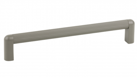 Manere si butoni - Maner pentru mobila Riss Mini, finisaj gri muschi, L:207 mm