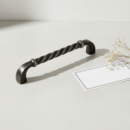 Maner pentru mobila Rope, finisaj nichel cositor periat, L:114 mm [2]