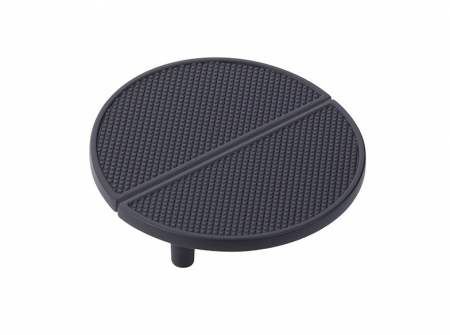 Moderne - Maner pentru mobila Selin, finisaj negru mat CB, 64 mm