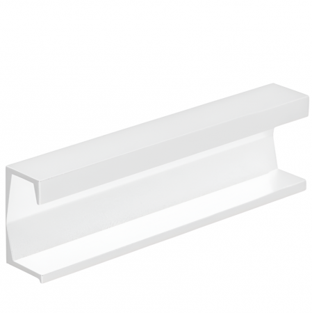 Moderne - Maner pentru mobila Six, finisaj alb mat texturat, L:147 mm