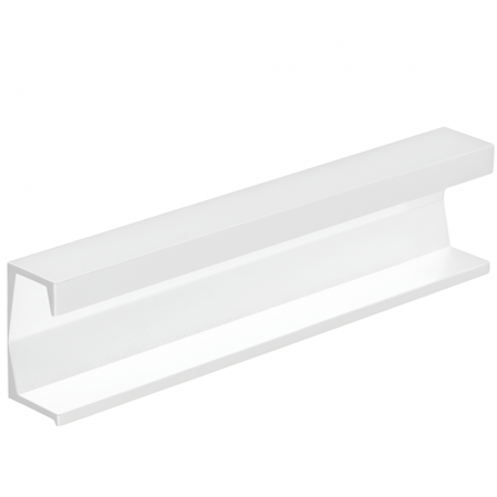 Moderne - Maner pentru mobila Six, finisaj alb mat texturat, L:197 mm