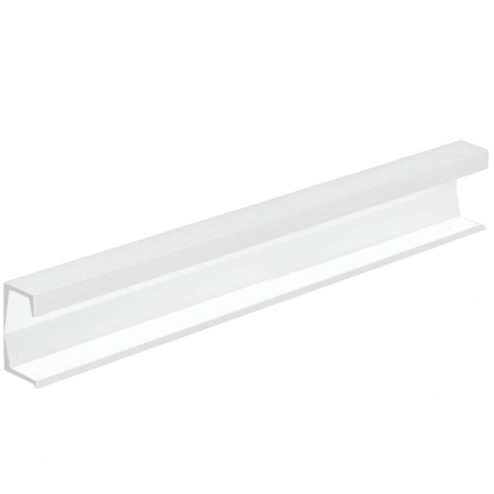 Moderne - Maner pentru mobila Six, finisaj alb mat texturat, L:397 mm