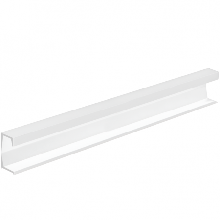 Moderne - Maner pentru mobila Six, finisaj alb mat texturat, L:447 mm